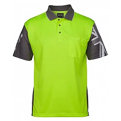 Hi Vis Southern Cross Short Sleeve Polo Hi Vis Southern Cross Short Sleeve Polo