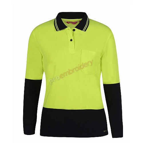 Ladies Hi Vis L/S Comfort Polo Ladies Hi Vis L/S Comfort Polo