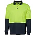 Hi Vis Long Sleeve Traditional Polo