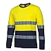 Day & Night Long Sleeve Crew Neck Cotton T-Shirt