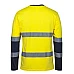 Day & Night Long Sleeve Crew Neck Cotton T-Shirt