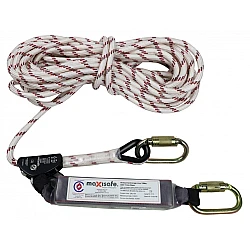 Maxisafe 15m Rope Line With Adjuster & Shock Absorber ZRL-15 Maxisafe 15m Rope Line With Adjuster & Shock Absorber ZRL-15