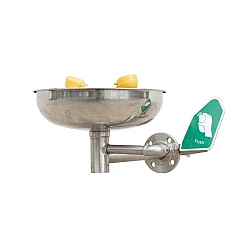 Stainless Steel Wall Mounted Eye Wash Unit Stainless Steel Wall Mounted Eye Wash Unit