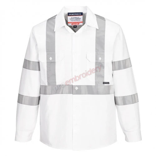 Portwest Taped Night Cotton Drill Shirt - Mx303 Portwest Taped Night Cotton Drill Shirt - Mx303
