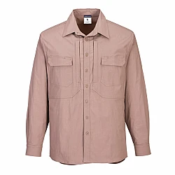 Utility Stretch Long Sleeve Shirt Black - Ms106