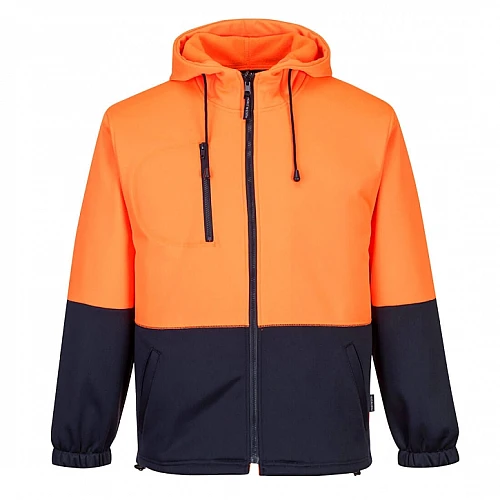 PORTWEST Hi-Vis Water Repellent Contrast Zipped Hoodie PORTWEST Hi-Vis Water Repellent Contrast Zipped Hoodie