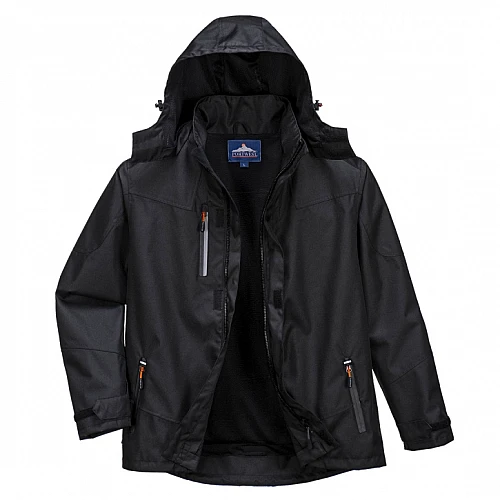 PORTWEST Outcoach Rain Jacket - Black S555 PORTWEST Outcoach Rain Jacket - Black S555