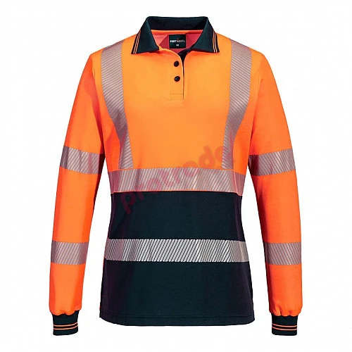 Hi-Vis Women's Cotton Comfort Polo Shirt L/S - ML212 Hi-Vis Women's Cotton Comfort Polo Shirt L/S - ML212
