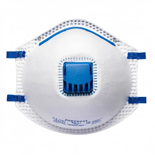 Portwest P201 FFP2 Valved Dust Mist Respirator (10-Pack) Portwest P201 FFP2 Valved Dust Mist Respirator (10-Pack)