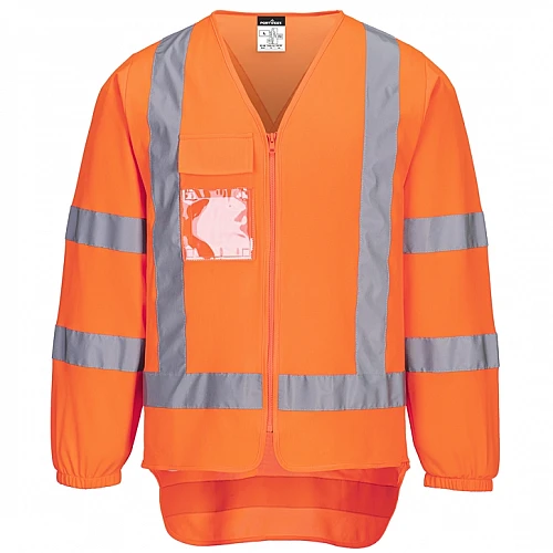 Hi-Vis X Back Zipped Tricot Vest Hi-Vis X Back Zipped Tricot Vest