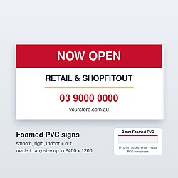 Custom Printed Foamed PVC Signs 3mm Custom Printed Foamed PVC Signs 3mm