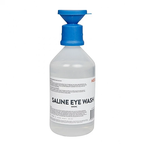 MEDIQ EYEWASH SALINE SOLUTION 500ML - EWS500 MEDIQ EYEWASH SALINE SOLUTION 500ML - EWS500