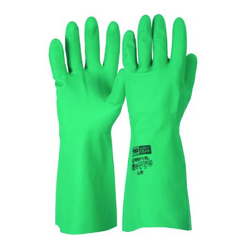 Green Nitrile Chemical Resistant Gloves 33cm - RNF15 Green Nitrile Chemical Resistant Gloves 33cm - RNF15