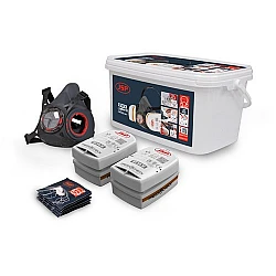 Force Typhoon 8 Half Mask Respirator Spray Painters Kit with A2P2 filters