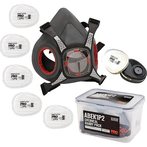 Maxi Mask 2000 Half Face Respirator Chemical Kit Handy Pack Maxi Mask 2000 Half Face Respirator Chemical Kit Handy Pack