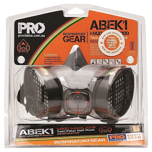 Prochoice Assembled Half Mask With Abek1 Cartridges Prochoice Assembled Half Mask With Abek1 Cartridges