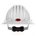 EVO 6100 Full Brim Unvented Hard Hat with Miners Cap Attachment