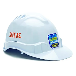 Printed Hard Hats Stickers