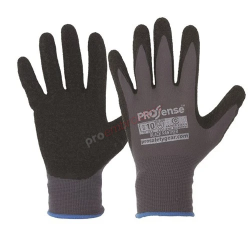 Black Panther Glove Latex Palm Nylon Liner Black Panther Glove Latex Palm Nylon Liner