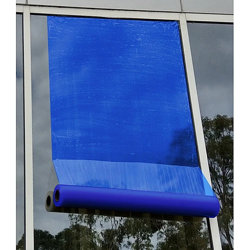 Window Temporary Protection Adhesive Film – 700mm x 50m (35sqm) Window Temporary Protection Adhesive Film – 700mm x 50m (35sqm)