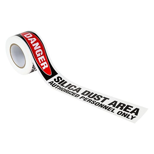 Barricade Tape Silica Dust - Danger Red/Black 72mm x 100M
