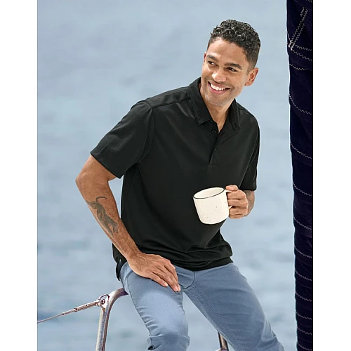 SUSTAINABLE JACQUARD KNIT POLO Men's PS95 SUSTAINABLE JACQUARD KNIT POLO Men's PS95