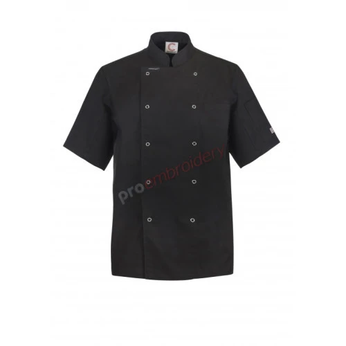 Executive Chefs Jacket With Press Studs - Short Sleeve Cj040 Executive Chefs Jacket With Press Studs - Short Sleeve Cj040