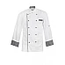 Executive Chefs Lightweight Vented Jacket With Checked Detail