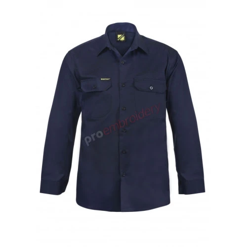 Long Sleeve Cotton Drill Shirt Ws3020 Long Sleeve Cotton Drill Shirt Ws3020