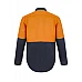 Hi Vis Cotton Drill Shirt With Semi Gusset Long Sleeves