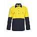 Hi Vis Cotton Drill Shirt With Semi Gusset Long Sleeves