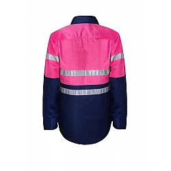 Hi Vis Two Tone Shirt For Kids With Reflective Tape