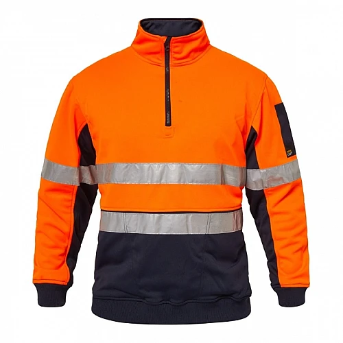 Hi Vis Two Tone Half Zip Pullover With Tape “RIDGE” Hi Vis Two Tone Half Zip Pullover With Tape “RIDGE”