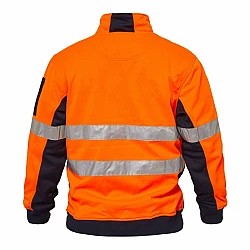 Hi Vis Two Tone Half Zip Pullover With Tape “RIDGE”