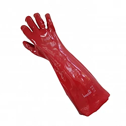 Chemical Resistant Long Sleeve PVC Gloves 45cm Length
