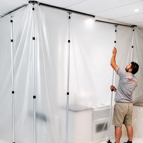 Extender Wall 8 Pole Kit with Top Seal Rails - 3.9m